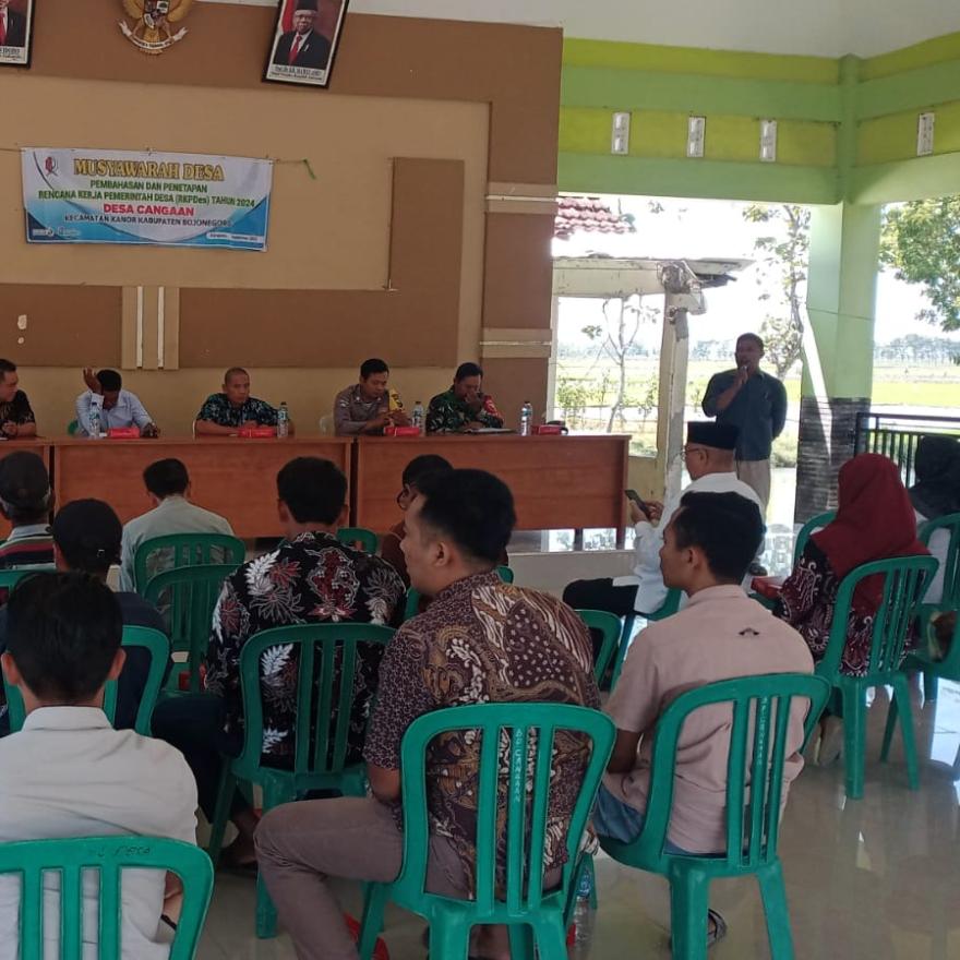 PENETAPAN RKP TAHUN ANGGARAN 2024 DESA CANGAAN KANOR KABUPATEN BOJONEGORO  